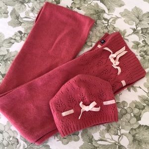 Girls’ GAP Kids angora wool scarf and hat set NWOT